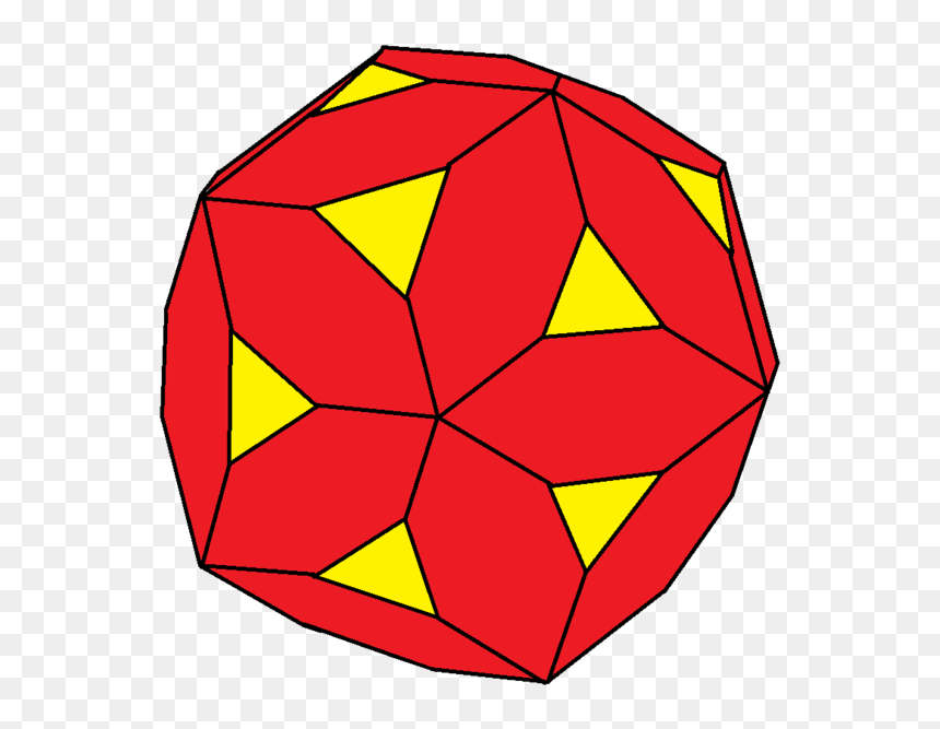 Chamfered Icosahedron - Platonic Solid, HD Png Download - icosahedron png