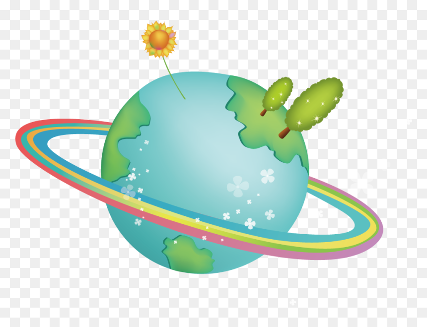 Green Earth Cartoon Png, Transparent Png - globe emoji png
