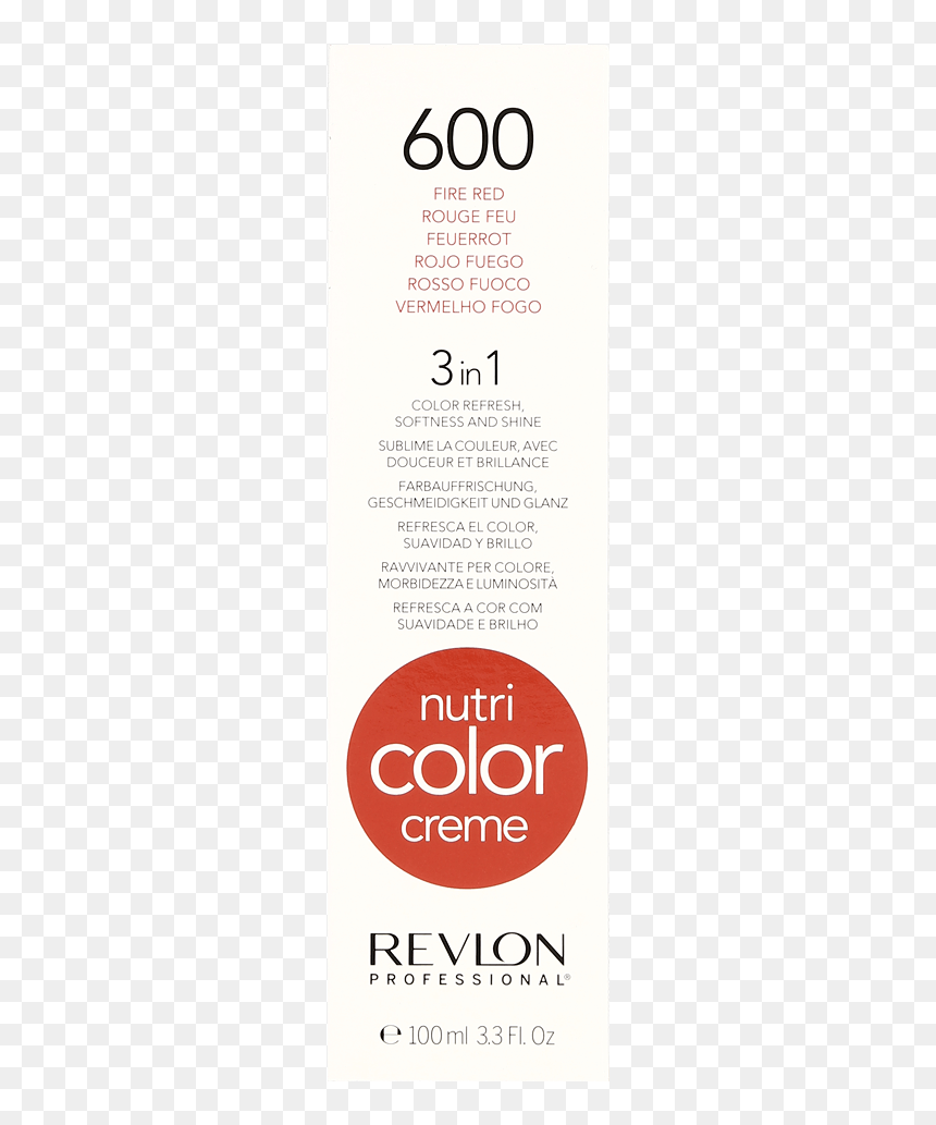 Revlon Professional Nutri Color Creme 600 Fire Red - Brochure, HD Png Download - brilho png