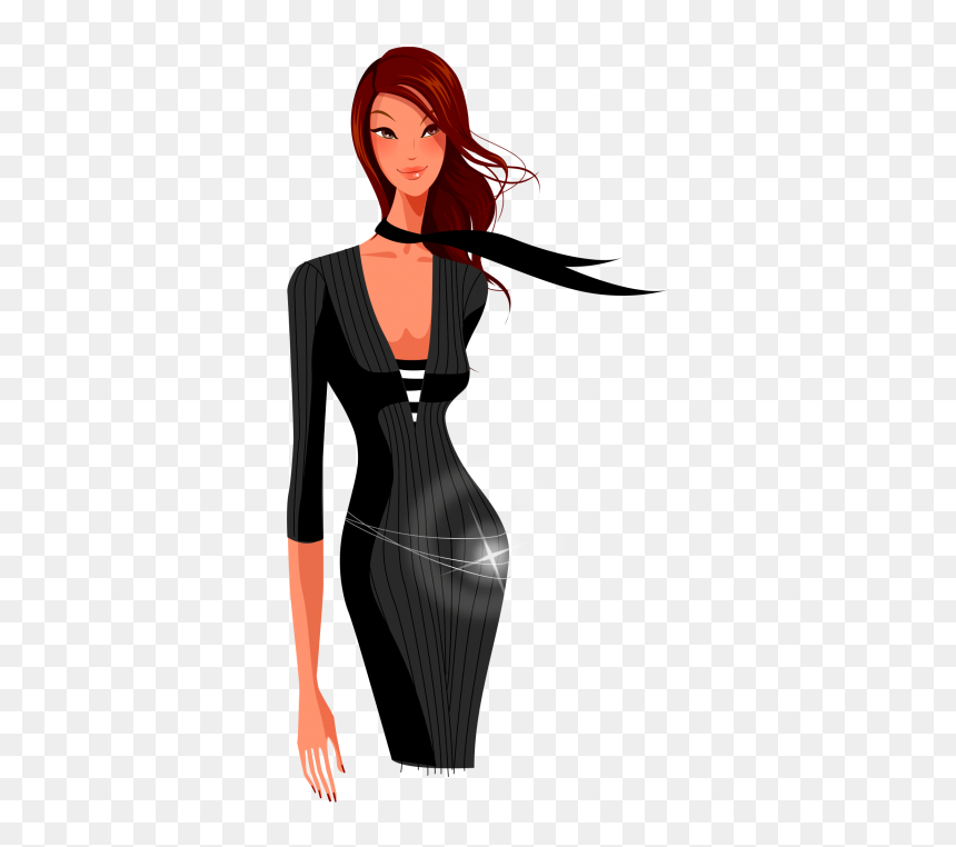 Party Girl Png - Cartoon Party Dress Png, Transparent Png - wrist png