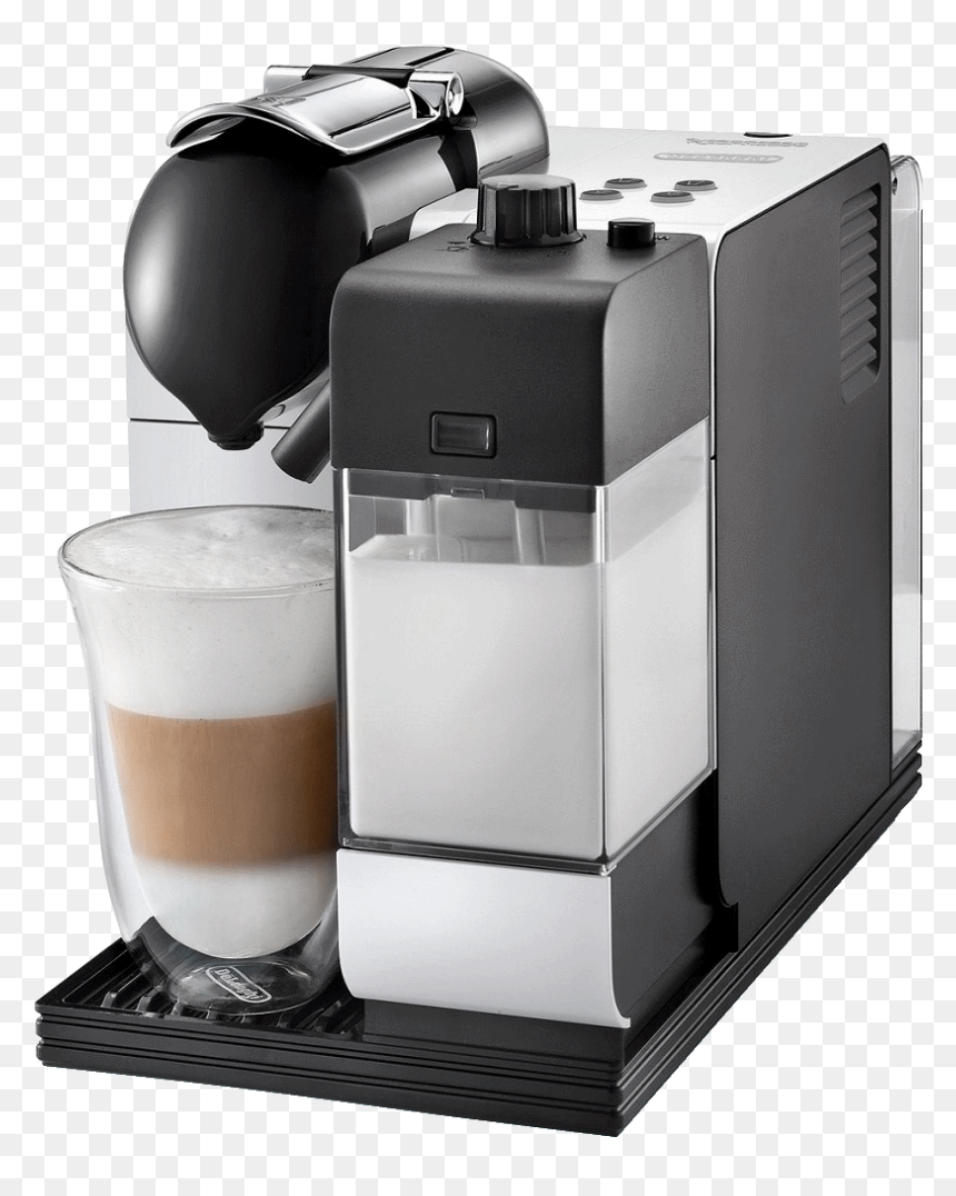Coffee Machine - Delonghi Silver Lattissima Plus Nespresso Capsule System, HD Png Download - coffee maker png