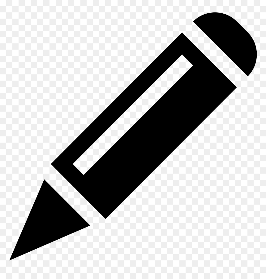 Transparent Pencil Icon Png - Pencil Ico, Png Download - white pencil png