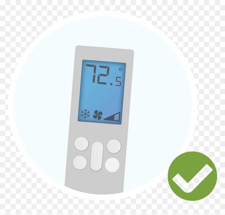 The Smart Ac Control Works With All Air Conditioners - Mp3 Player, HD Png Download - mp3 player png