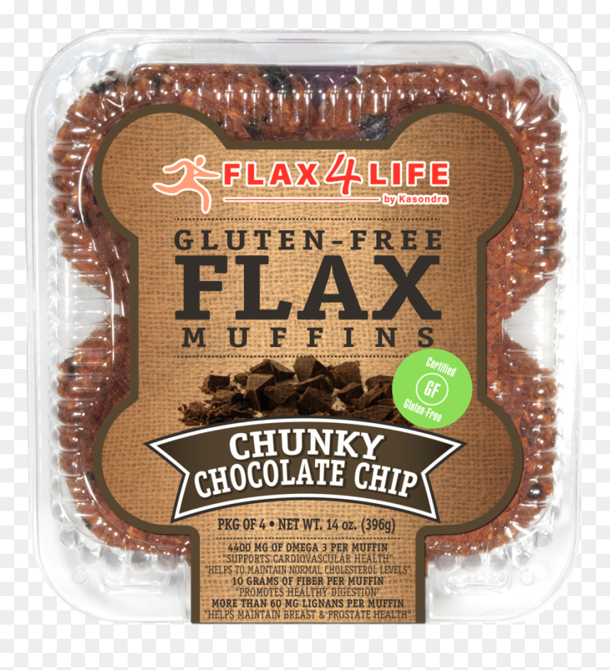Flax4life Muffin Chunky Chocolate Chip, HD Png Download - muffins png