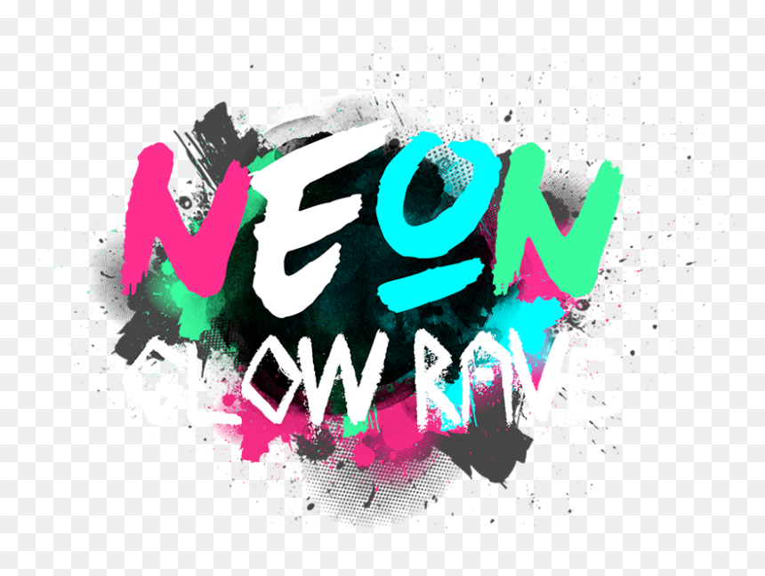 Glow Party Png - Neon Party Logo Png, Transparent Png - neon letters png