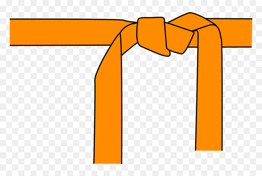 Orange Karate Belt Clipart, HD Png Download - judo png