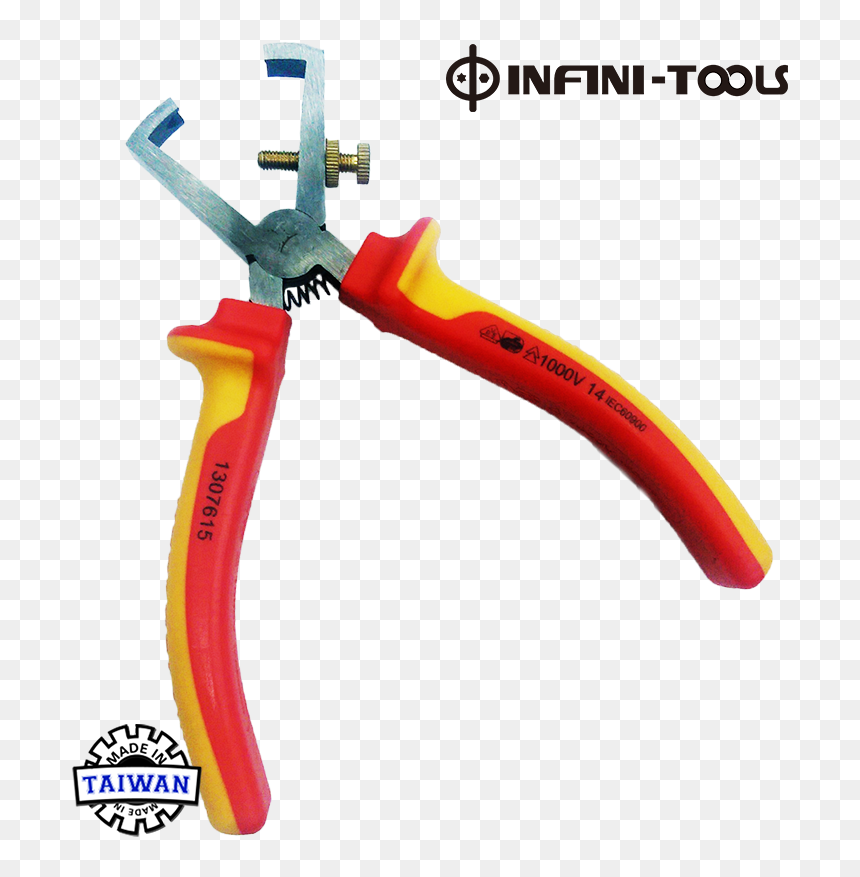 1000v High Voltage Insulated Pliers Vde Wire Strippers - Profile Copy Contour Gauges, HD Png Download - strippers png