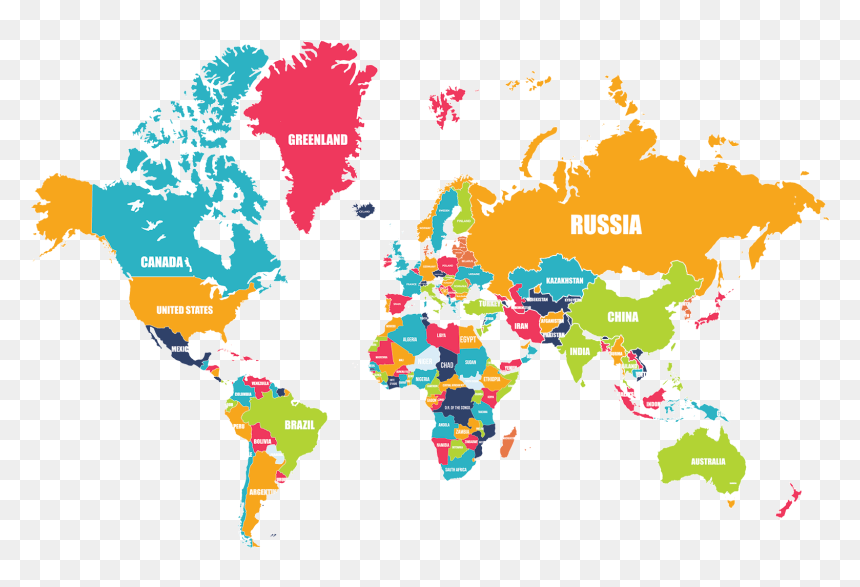 World Map, HD Png Download - peta png