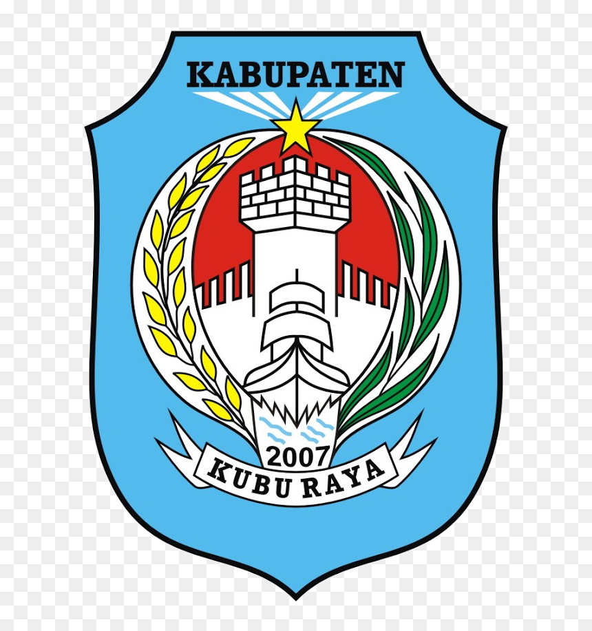 Transparent Doodlebob Png - Download Logo Kabupaten Kubu Raya, Png Download - peta png
