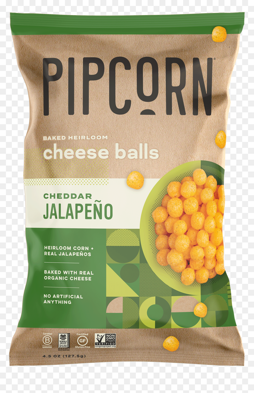 Pipcorn Cheese Balls, HD Png Download - cheddar cheese png