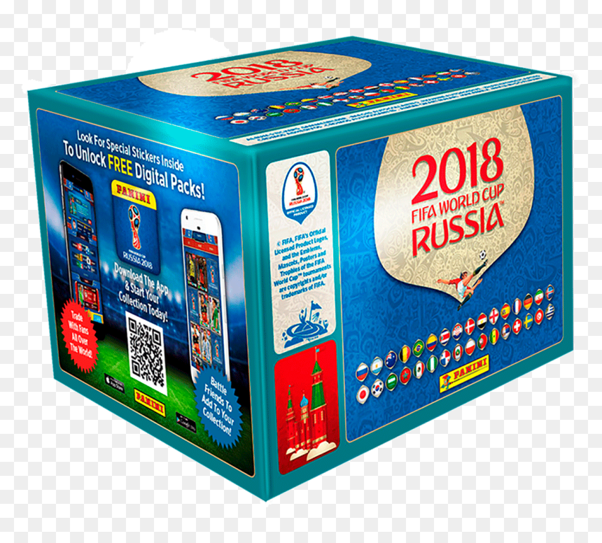 Caja De Láminas Mundial Rusia 2018 Panini - Fifa Russia 2018 Sticker, HD Png Download - rusia 2018 png