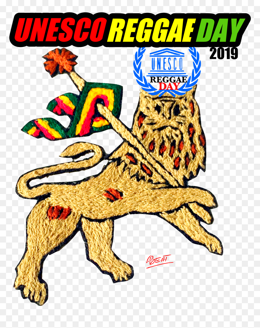 Unesco Reggae Dayvx3- Copie - Cartoon, HD Png Download - reggae png