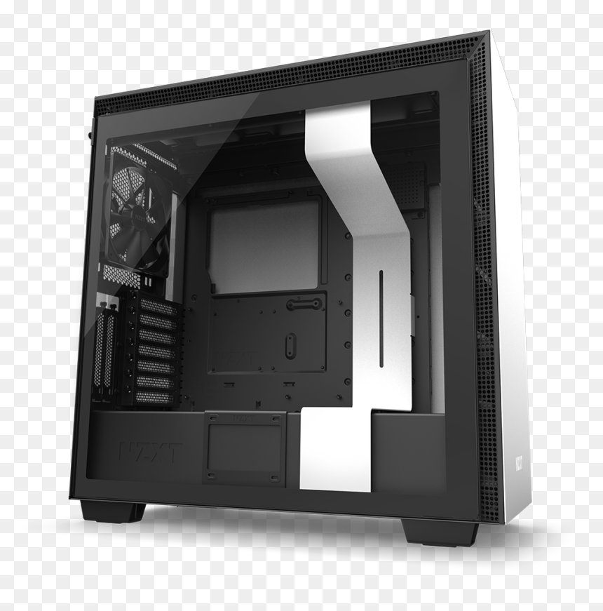 Nzxt H710i Case Facing To The Right - Nzxt H710 Vs H700, HD Png Download - distress texture png