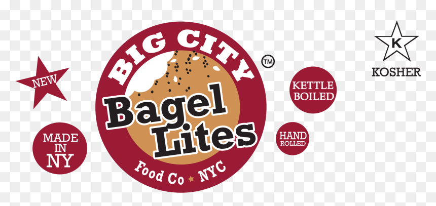 Big City Bagel Lites, Logo - Circle, HD Png Download - food city logo png