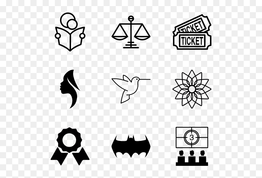 Ticket De Cine Para Editar, HD Png Download - batman icon png