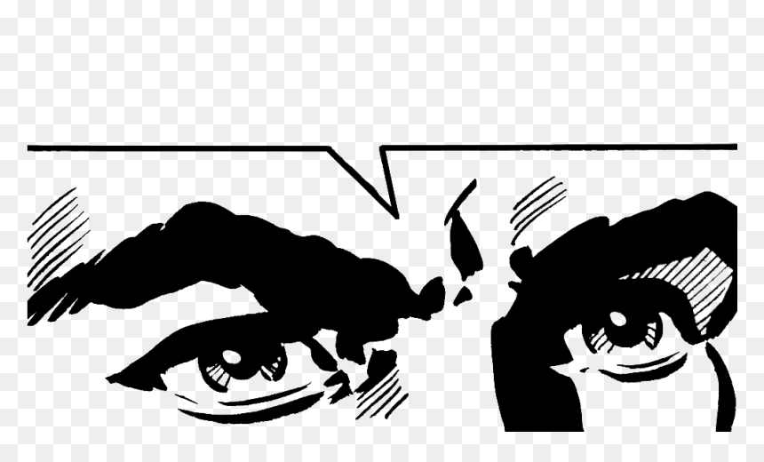 Black And White Illustration - Illustration, HD Png Download - white eyes png