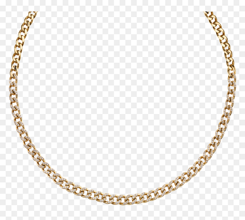 Perfect Diamond Curb Link Necklace - Morellatp 2019 Bracciali, HD Png Download - link chain png