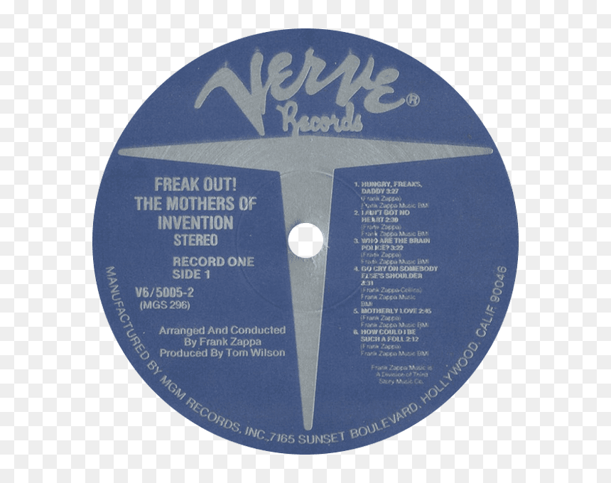 Mothers Freakout S Re Blue 1972 1 - Verve, HD Png Download - 45 record png