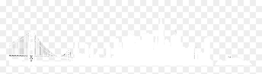 San Francisco Skyline Silhouette Png - Sf Skyline Silhouette White, Transparent Png - ny skyline png
