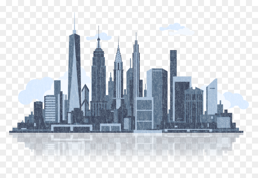 Nyc Skyline - Nyc Real Estate Stock, HD Png Download - ny skyline png