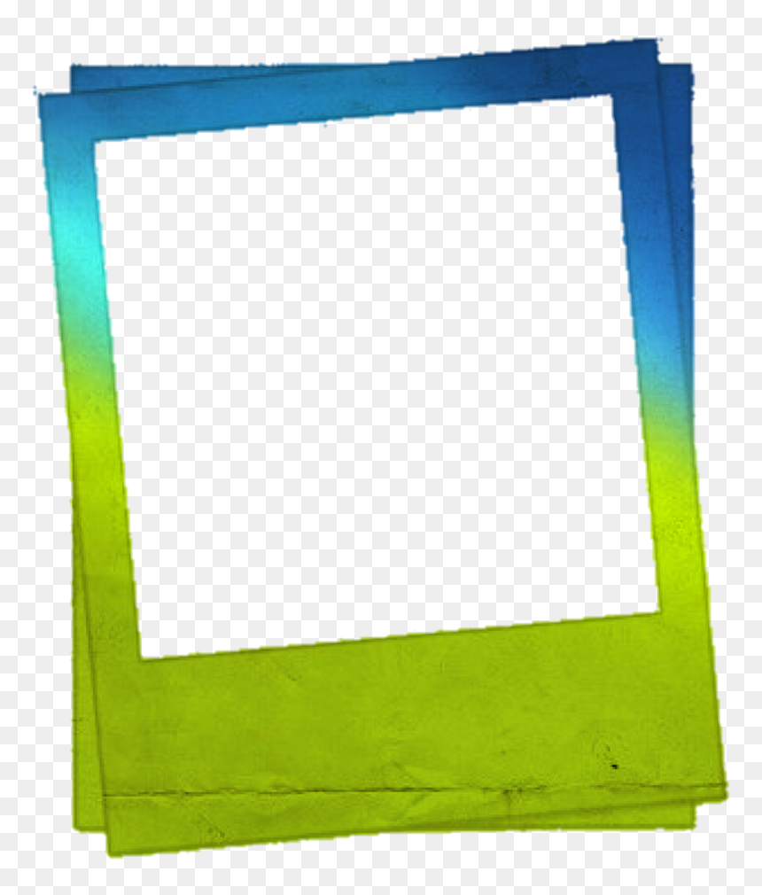 #colorful #polaroid #frame - Slope, HD Png Download - polaroid photo frame png