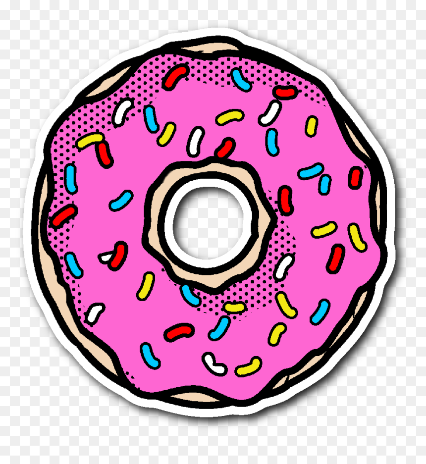 Pop Art Donut, HD Png Download - sprinkles border png