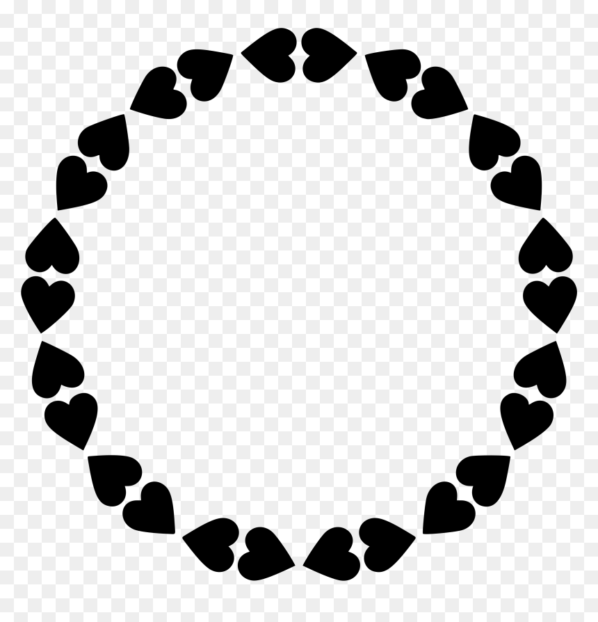 Heart Frame - Heart Frame Png Hd, Transparent Png - hearts frame png