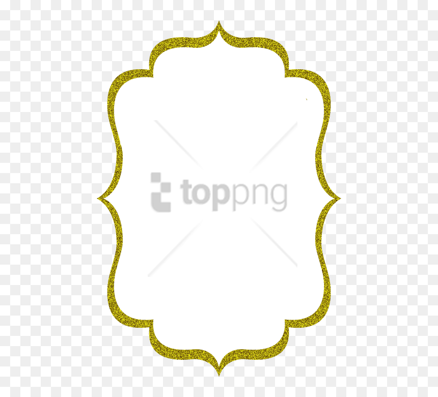 Gold Glitter Frame Png - Frame Glitter Gold Png, Transparent Png - hearts frame png