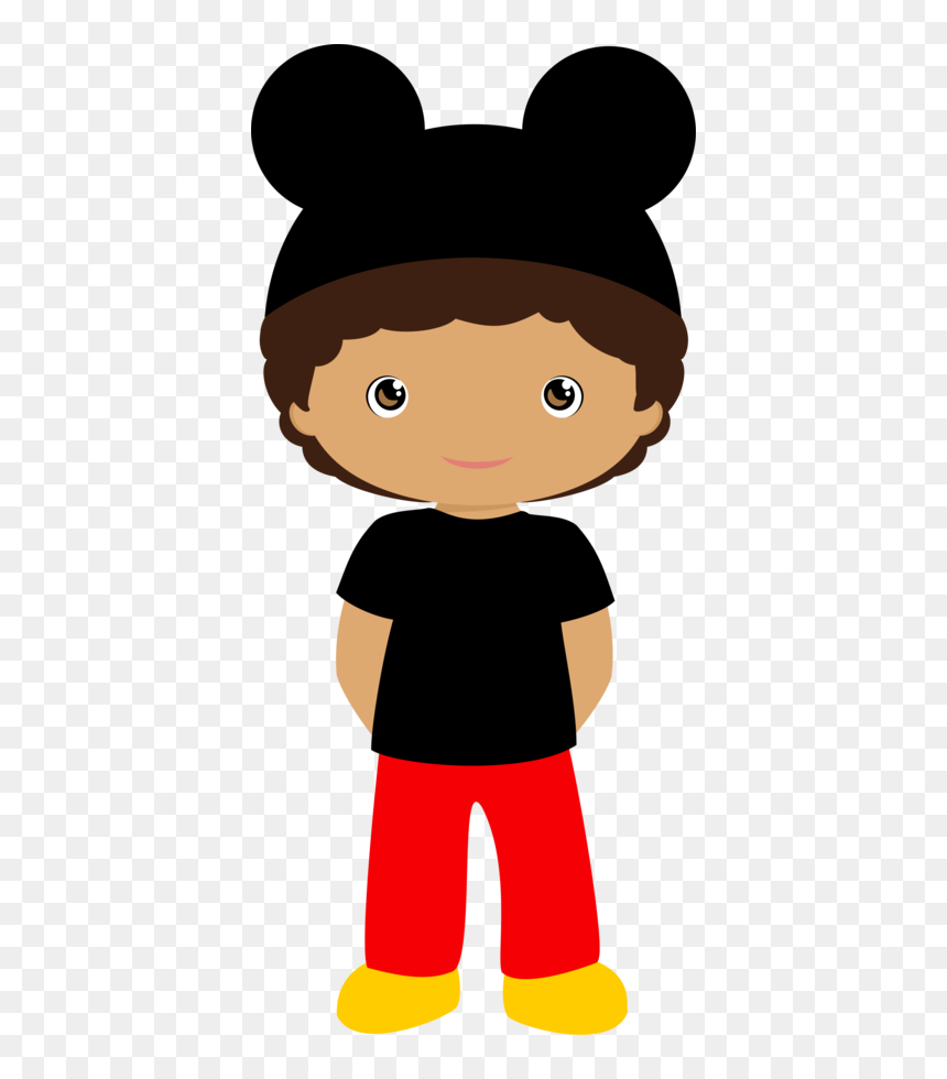 Transparent Kids Club Clipart - Boy Clipart Mickey Mouse, HD Png Download - disney clipart png