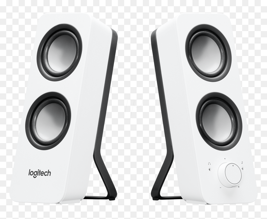 Logitech Stereo Speaker System Logitech 980-000811 - Colunas Brancas Pc, HD Png Download - loudspeaker png