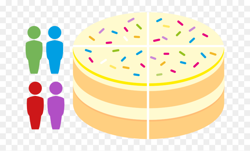 4 Wedge Referral Cake Icon - Circle, HD Png Download - refer a friend icon png