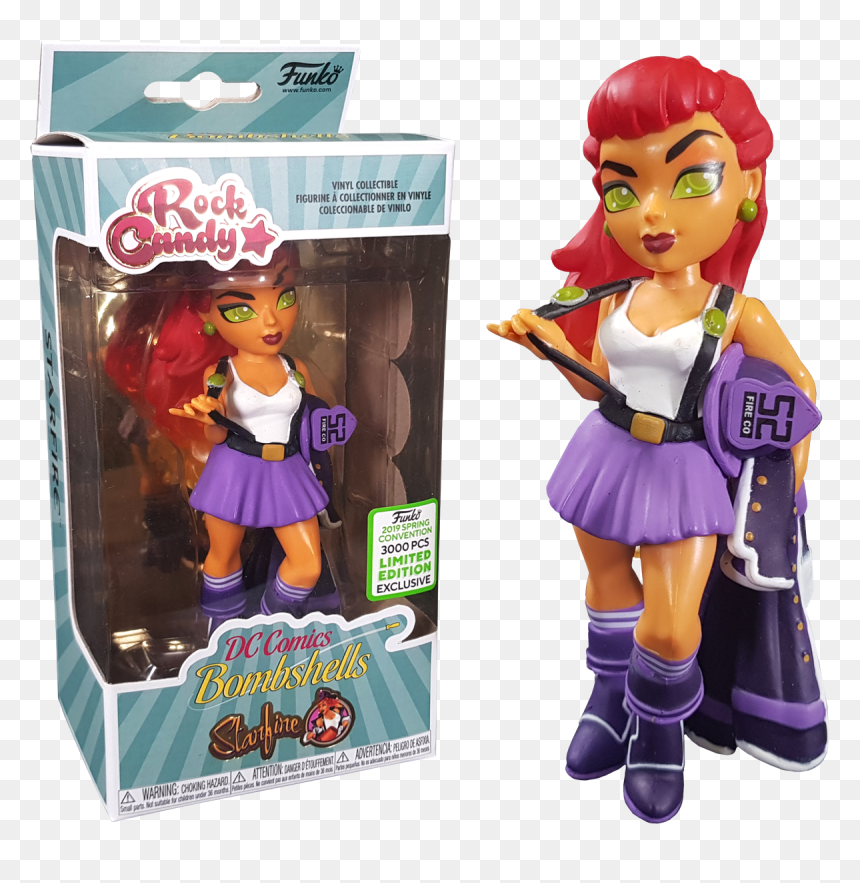 Transparent Starfire Png - Funko Rock Candy Dc Bombshells, Png Download - rock candy png