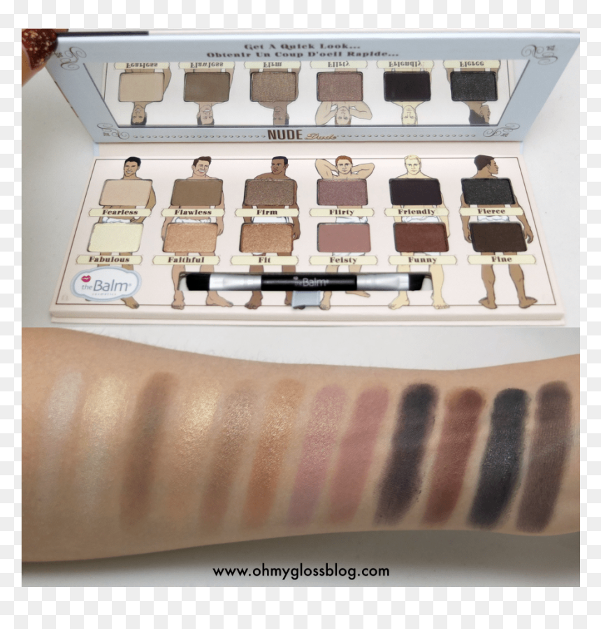 Ogo - Balm Nude Dude Eyeshadow Palette, HD Png Download - makeup palette png