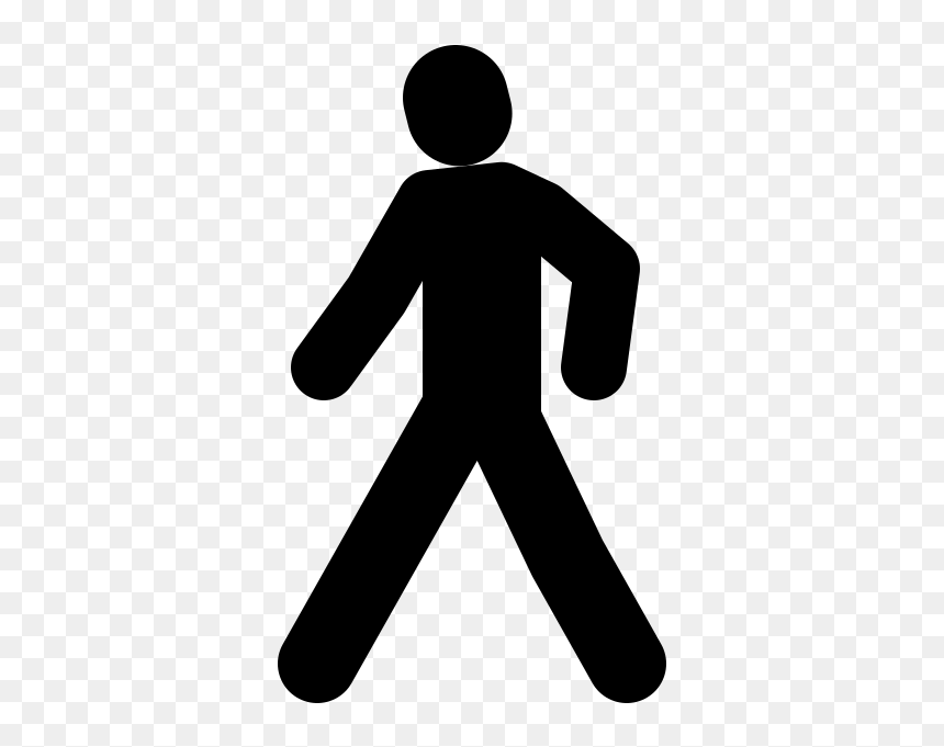 Pedestrian Clip Art, HD Png Download - walking icon png