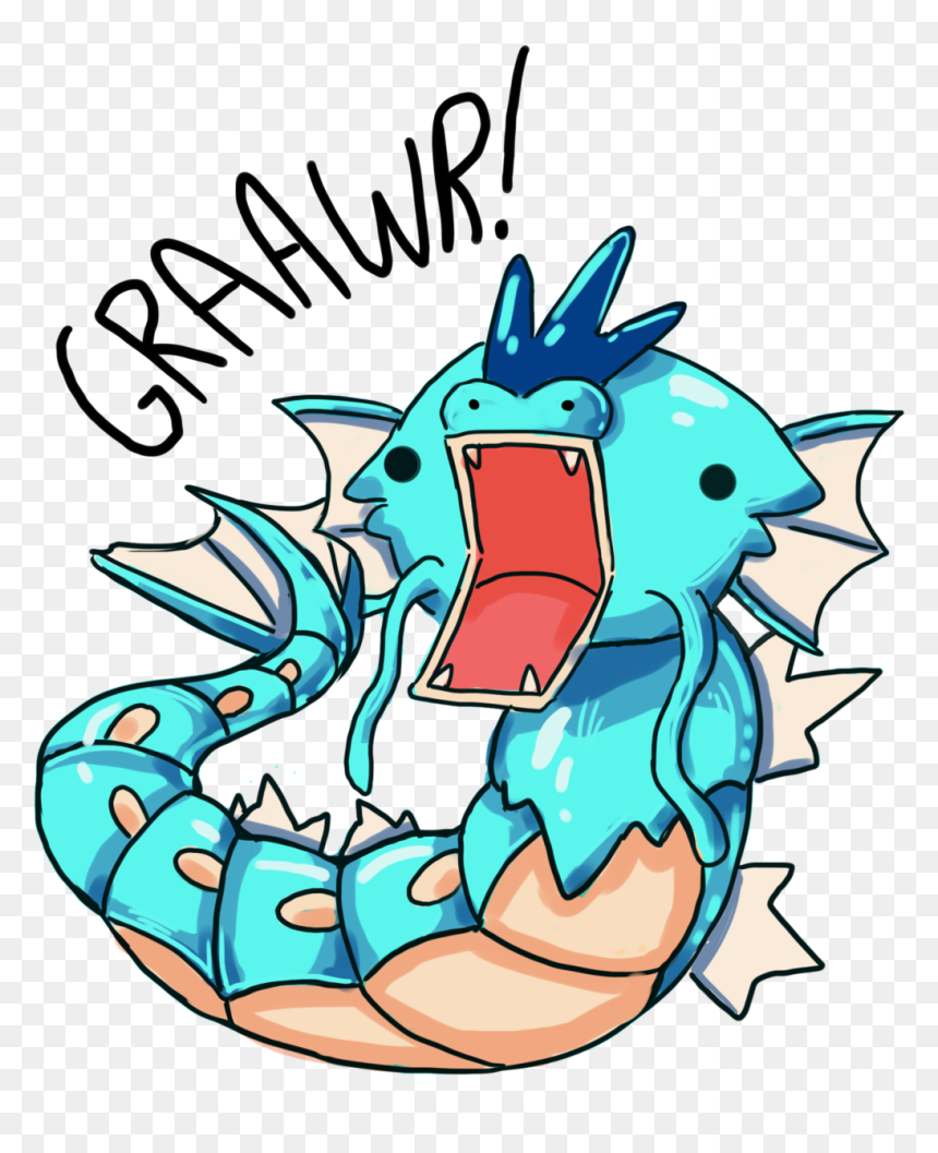 Just A Derpy Gyarados For You Peeps Clipart , Png Download - Derpy Gyarados, Transparent Png - gyrados png