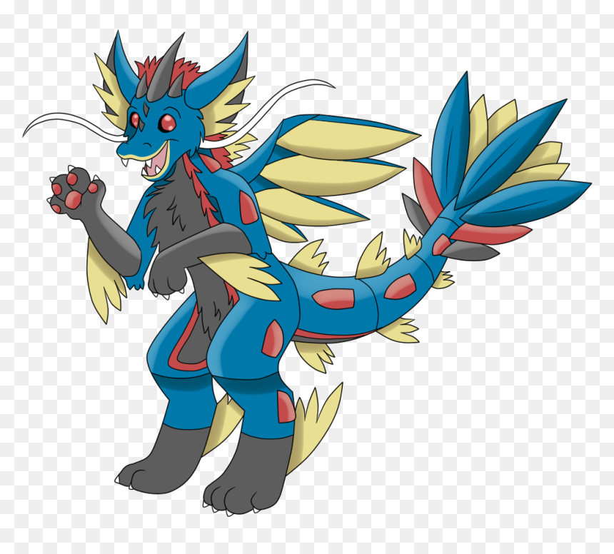 Original Mega Gyarados Dad - Dragon Gyarados, HD Png Download - gyrados png