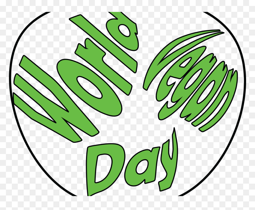 World Vegan Day Illustration Design, HD Png Download - vegan symbol png