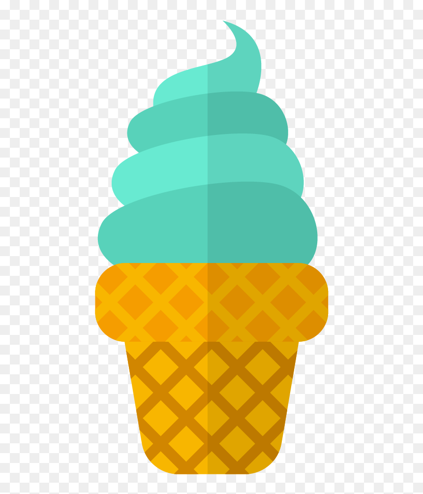 Ice Cream Cone Ice Pop Flavor Euclidean Vector, HD Png Download - ice cream vector png