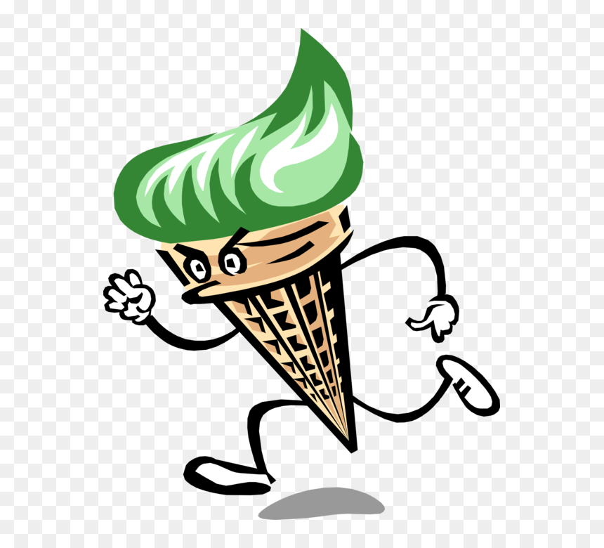 Cream Vector Milk - Ice Cream Cone, HD Png Download - ice cream cone clipart png