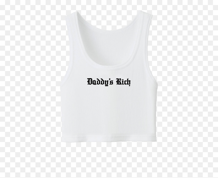 Daddy"s Rich Ribbed Crop Top"
 Class="lazyload Lazyload - Active Tank, HD Png Download - tana mongeau png