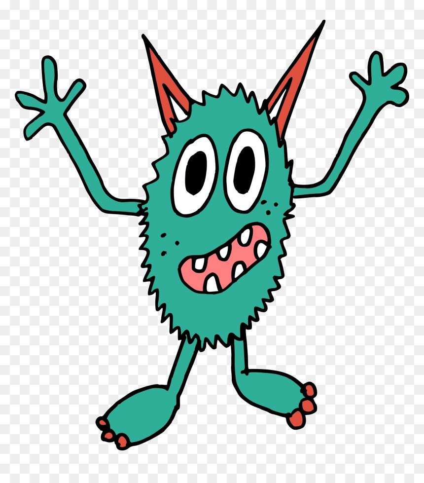 8 Cartoon Monster Vector 4, HD Png Download - cartoon head png