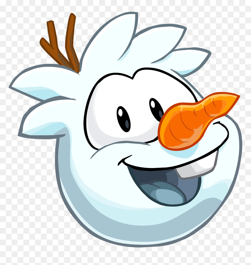 Club Penguin Wiki - Club Penguin Olaf Puffle, HD Png Download - snowman emoji png