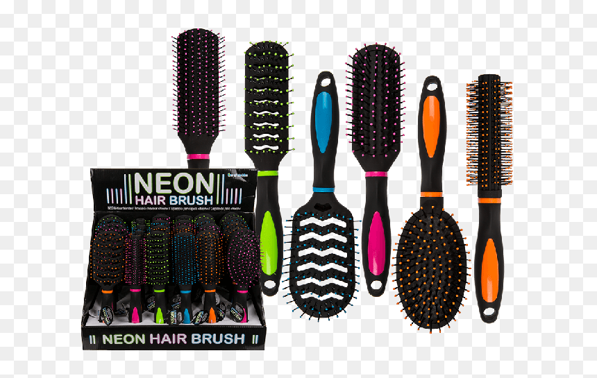 Hair Brush - Hairbrush, HD Png Download - hair comb png