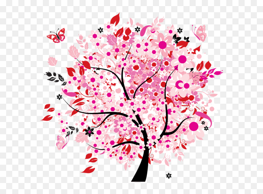 Art Wall Kids, Phone Holder, Tree Of Life, Wall Art - Tree Of Love Icons, HD Png Download - pink tree png