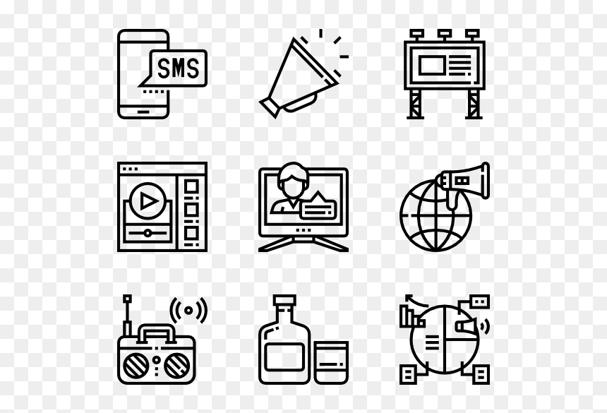 Manufacturing Icons, HD Png Download - advertising icon png