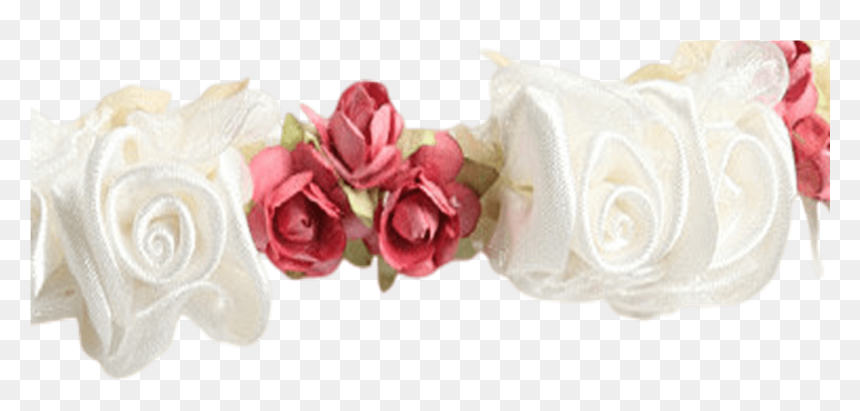 Dusty Rose Silk & Satin Floral Crown Wreath Girls Rachel"s - Flower, HD Png Download - red flower crown png