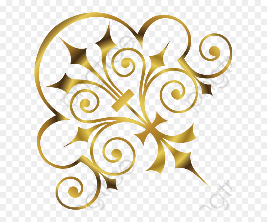 Continental Flower Beautifully And, HD Png Download - gold corner png
