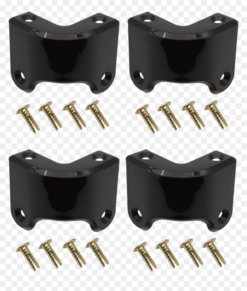 Marshall, Black Plastic, 4-hole, Rear, With Rivets - Carbon, HD Png Download - gold corner png