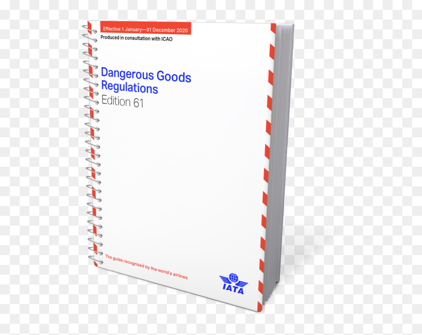 Iata Dangerous Goods Regulations, Spiral Bound - Iata Dgr 61st Edition, HD Png Download - spiral binding png