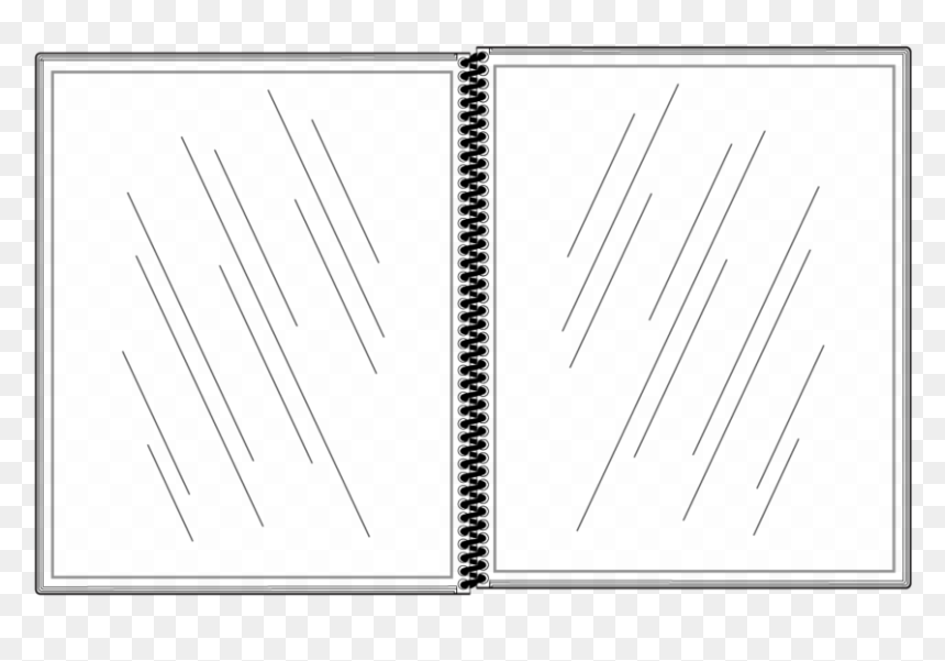 4 View All Clear Spiral Bound Menu Cover - Marking Tools, HD Png Download - spiral binding png